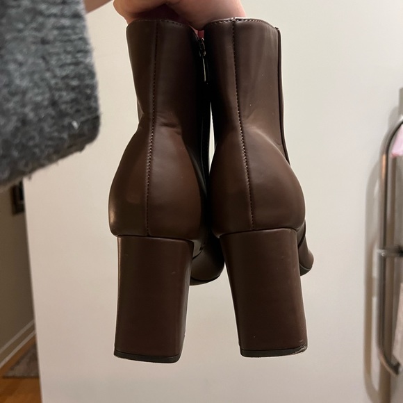 Nine West Chocolate Heeled Boots - Picture 3 of 5